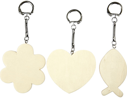 Creativ Company wooden keychains toy set 12 pieces