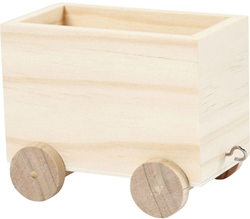 Creativ Company wooden train wagon decoration 9.5x6.5x8 cm toy