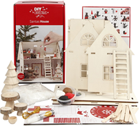 Creativ Company wooden Christmas craft set - DIY House of Santa Claus