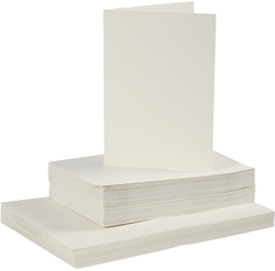Creativ Company cards and envelopes off-white 50 sets craft paper