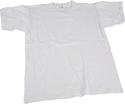 Creativ Company cotton T-shirt kids round neck white 5-6 years customizable