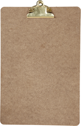 Creativ Company A4 clipboard with strong copper clip - writing and drawing