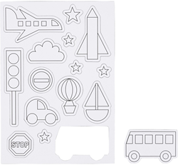 Creativ Company magnets transport coloring set - vehicles and stars