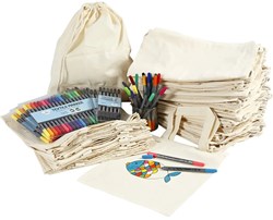 Creativ Company craft set backpacks bags fabric markers kids creative