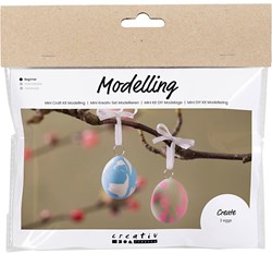 Creativ Company craft set modelling - marbled eggs Silk Clay