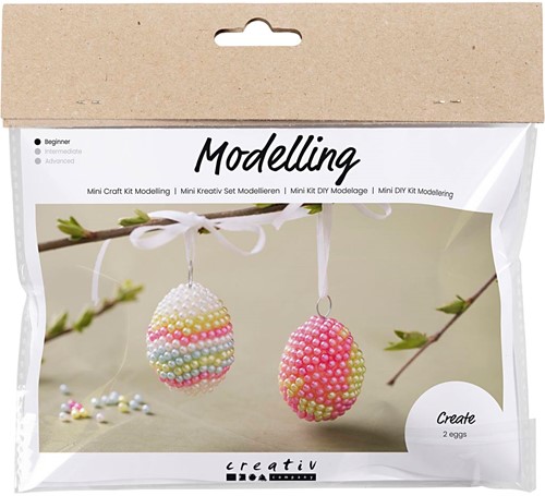 Mini Hobbyset Boetseren Ei met Kraaltjes, 2st.