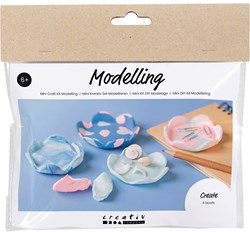 Creativ Company modelling set Silk Clay colourful bowls craft kit