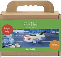 Creativ Company painting hobby set airplane blue green creative toy