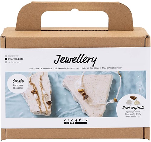 Creativ Company CC Mini Hobbyset Sieraden Kristal Ketting en Oorbellen