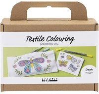 Creativ Company craft set textile decorating butterflies pastel colours - creative kit
