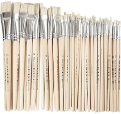 Creativ Company brush set Nature Line flat bristle brushes 8 pieces