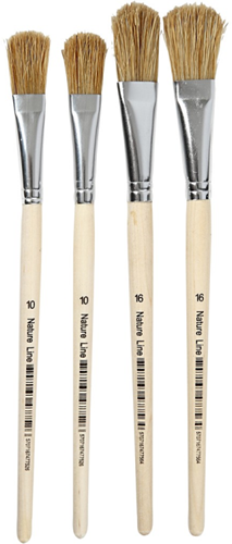 Creativ Company CC Nature Line Verniskwasten Set 13-17 mm 4 stuks