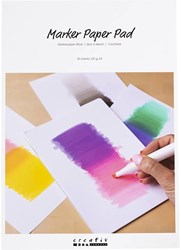 Creativ Company paper pad marker A4 white 120gsm 30 sheets drawing paper