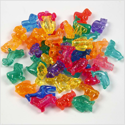 Creativ Company CC Plastic Kralen Figuren 25 mm Multi 55 gr