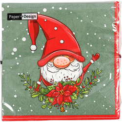 Creativ Company Christmas napkins 30x30 cm gnome decoupage paper
