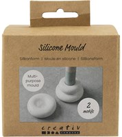 Creativ Company silicone mold donut-shaped candle holder transparent