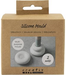 Creativ Company silicone mold donut-shaped candle holder transparent