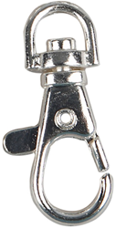 Creativ Company keychain with swivel eye 40 mm silver - set of 2 pieces