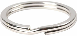 Creativ Company key rings silver 28 mm - set of 4 keychain rings