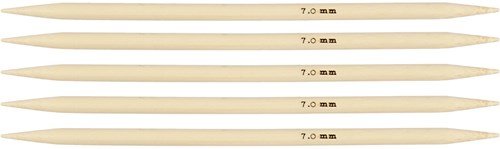 Creativ Company sock knitting needles bamboo 7 mm 5 pieces knitting needles