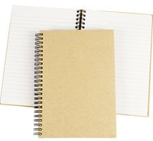 Spiral bound notebook, brown, A5, 60 gr, 1 piece