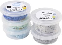 Creativ Company clay set Stone Clay and Foam Clay mix blue green