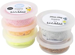 Creativ Company clay set Stone Clay Foam Clay red orange mix kids