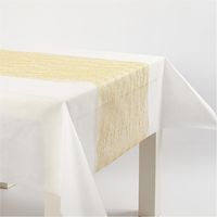 Creativ Company table runner gold mesh 10 meters table decoration