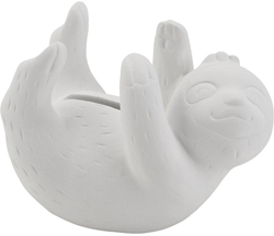 Creativ Company terracotta sloth money box 6 pieces decoration