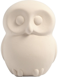 Creativ Company money box owl terracotta white 10 cm 8 pieces decoration