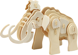 Creativ Company 3D puzzle mammoth wooden construction kit 19x8.5x11 cm