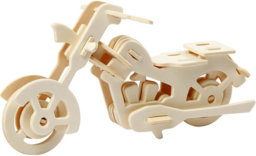 Creativ Company 3D Wooden Puzzle Motorcycle 19x9x9 cm Toy