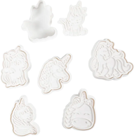 Creativ Company transport cookie cutters white 6 pcs for clay and cake