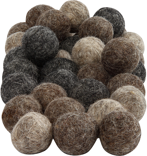 Creativ Company CC Wol Kralen 20 mm Naturel 64 stuks