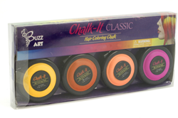 Buzz Retail hair chalk set neon 4 colors for coloring hair