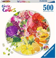 Ravensburger puzzle Fruits and Vegetables - round jigsaw 500 pieces-2
