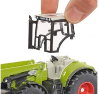 Siku tractor toy Claas with front loader dolly tipper trailer 1:50 metal-2