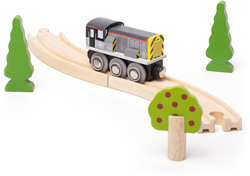 BigJigs wooden train Class 8 Diesel Shunter toy train for kids