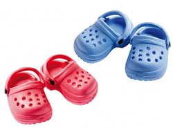 Heless doll clogs pink 32-38 cm - doll shoes EVA