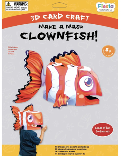 Fiesta Crafts Clownfish 3D Mask Card Craft