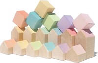 Ocamora toy houses and cubes set - educational wooden toy