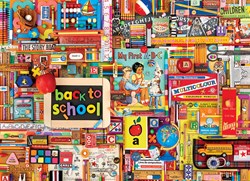 Cobble Hill jigsaw puzzle 1000 pieces Back to School landscape