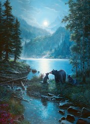 Cobble Hill jigsaw puzzle Bear Night - 1000 pieces puzzle adults