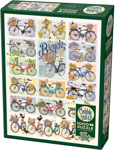 Cobble Hill jigsaw puzzle bicycles - 1000 pieces puzzle adults-2