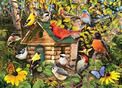 Cobble Hill jigsaw puzzle birds Bird Cabin - 1000 pieces puzzle fun