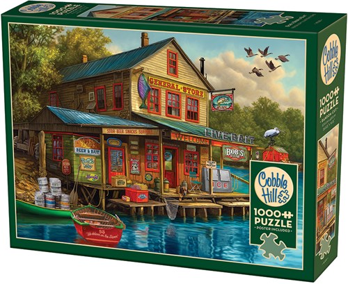 Cobble Hill jigsaw puzzle Bob's Beer & Bait - 1000 pieces of fun-2
