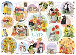Cobble Hill jigsaw puzzle cats Cat Thoughts - 1000 pieces puzzle fun