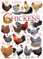 Cobble Hill jigsaw puzzle chicken quotes 1000 pieces puzzle adults
