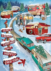 Cobble Hill Christmas puzzle - 1000 pieces camper winter jigsaw