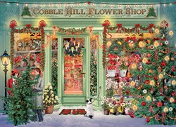 Cobble Hill jigsaw puzzle Christmas 1000 pieces Christmas Flower Shop game